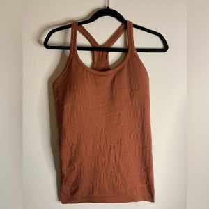Lululemon ebb to street tank top-brown